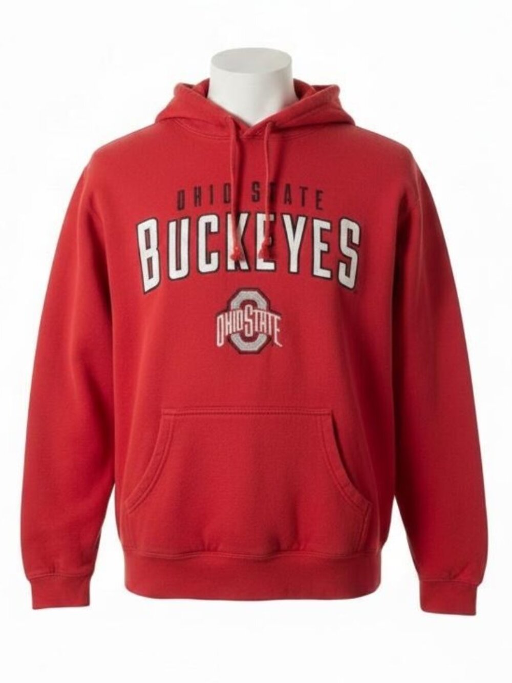 Ohio State Buckeyes Hoodie Red Embroidered Logo Official Varsity Athletic